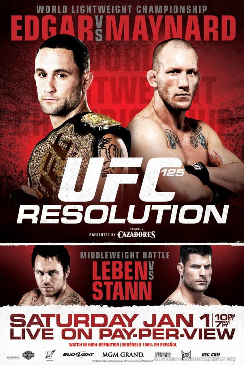 UFC 125: Resolution poster background