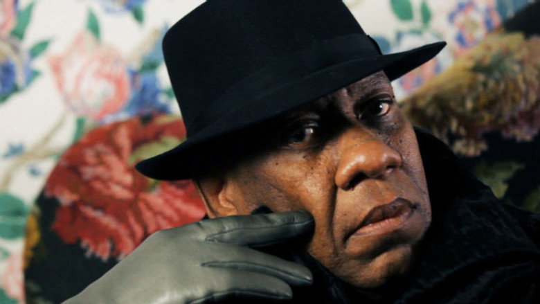 André Leon Talley in a voluminous cape, standing in a grand room with ornate architecture