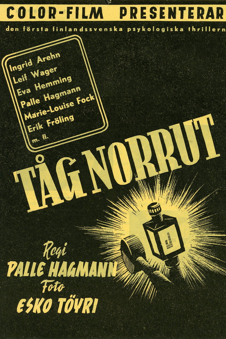 Tåg norrut poster background