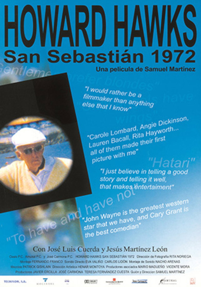 Howard Hawks, San Sebastián 1972 poster background