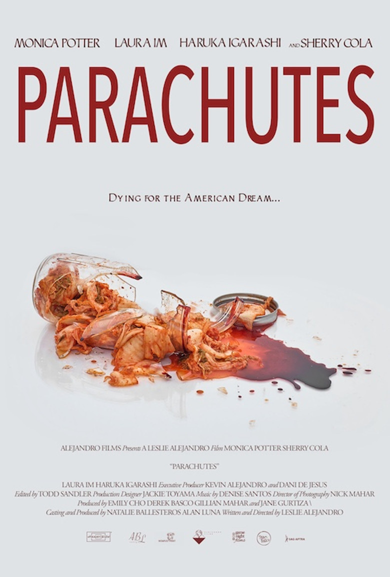 Parachutes poster background
