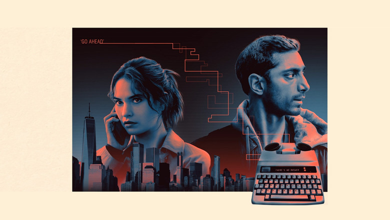 Ash navigating the neon-lit streets of New York