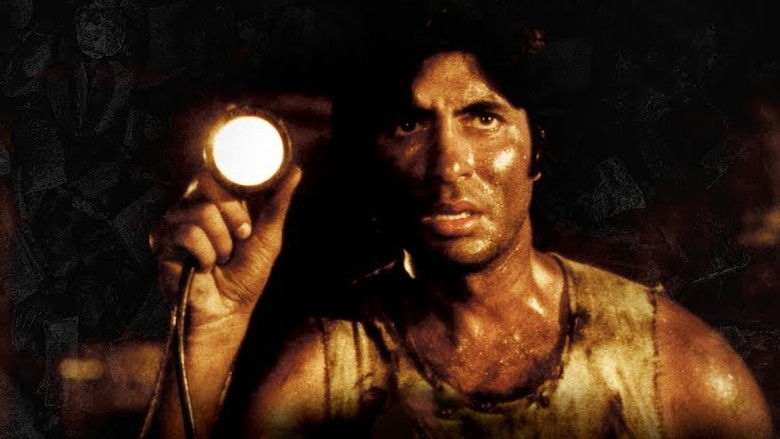 A miner's face, half-lit by a flickering lamp, his eyes reflecting the exhaustion of a life spent underground