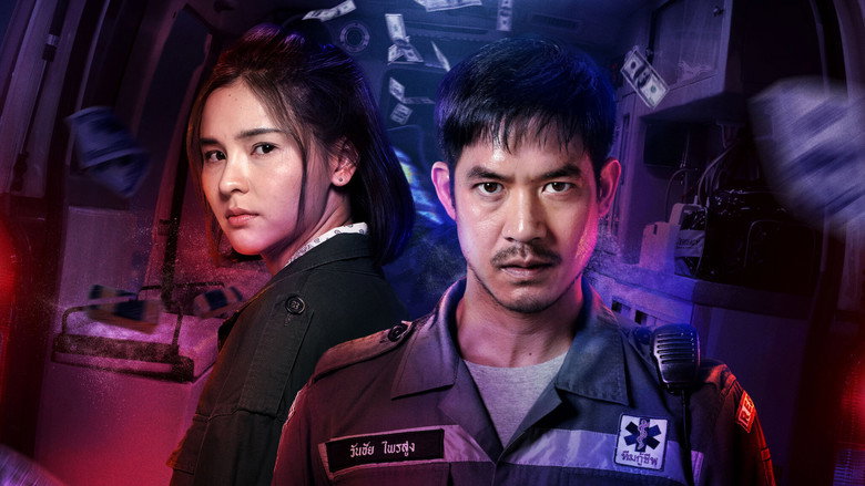 A tow truck's headlights cut through the neon haze of Bangkok's streets, illuminating the faces of exhausted workers in the dead of night.