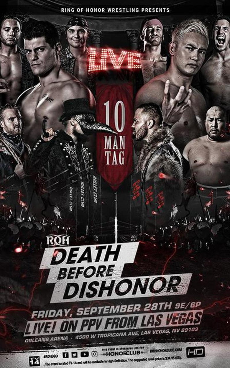 ROH: Death Before Dishonor XVI poster background
