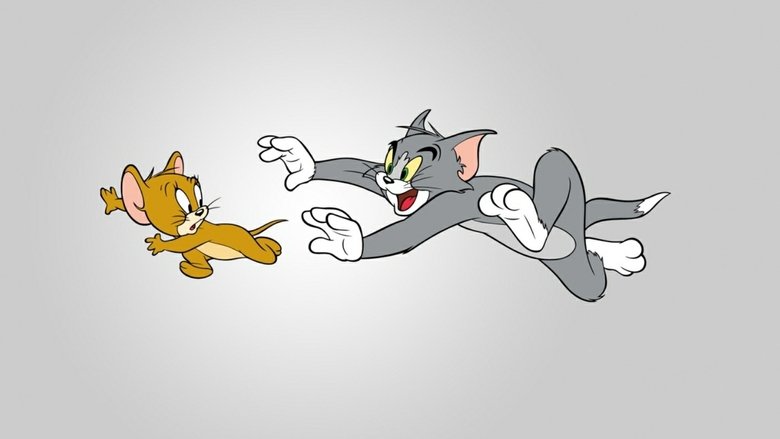 Tom and Jerry mid-chase, Tom’s eyes bulging as he skids across a polished floor, Jerry already three steps ahead with a mischievous grin.