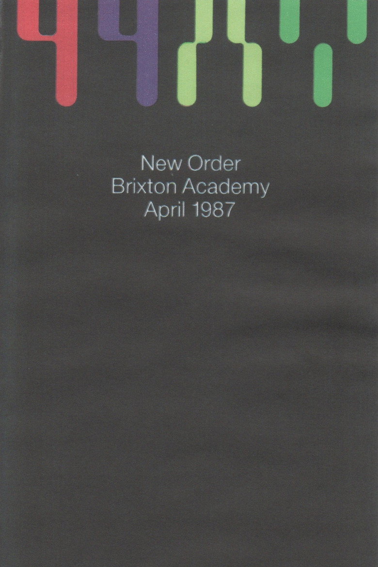 New Order: Brixton Academy poster background