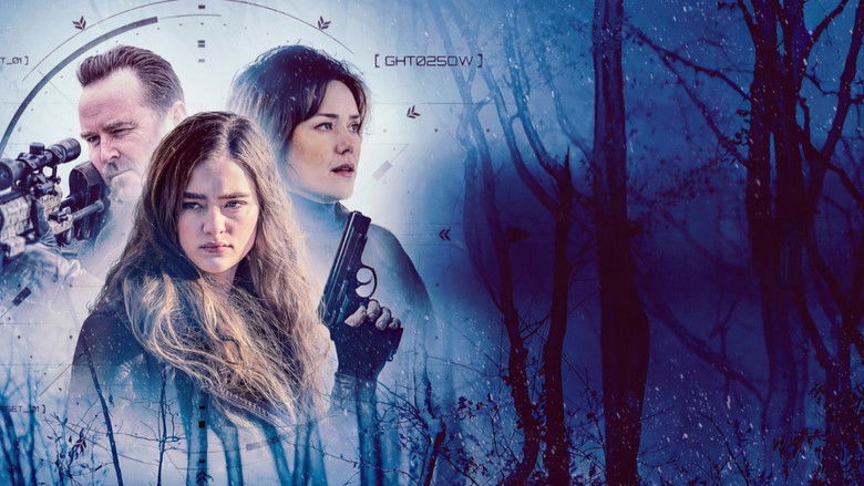 Renee navigating a shadowy corporate hallway with weapons drawn