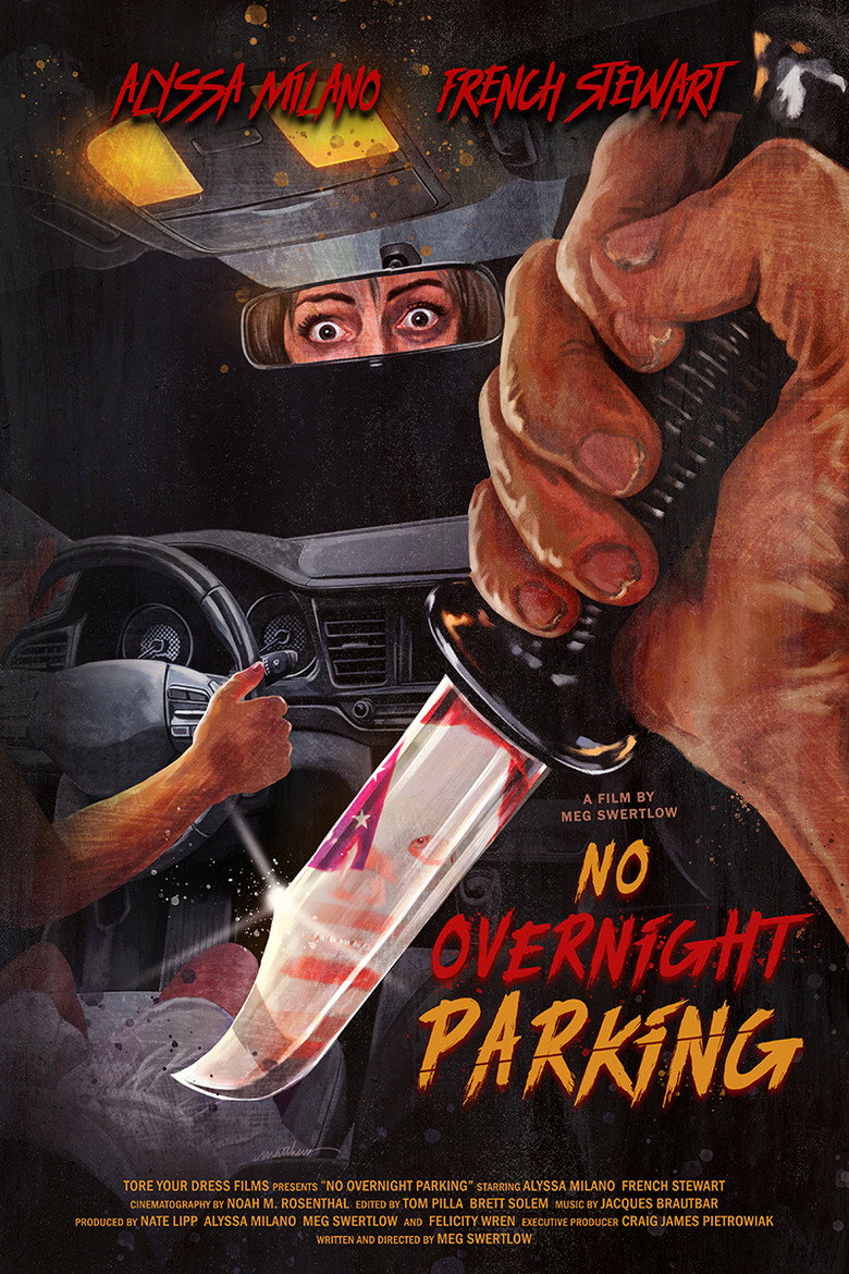 No Overnight Parking poster background