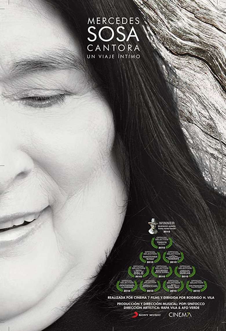 Mercedes Sosa, Cantora un viaje íntimo poster background