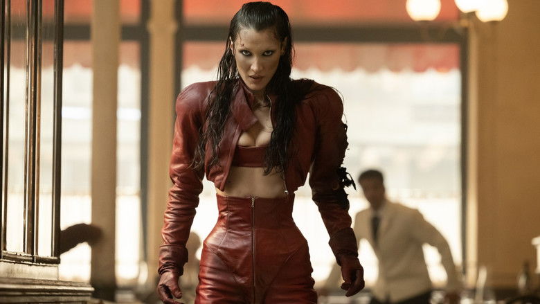 A shadowed figure standing in a dimly lit hallway