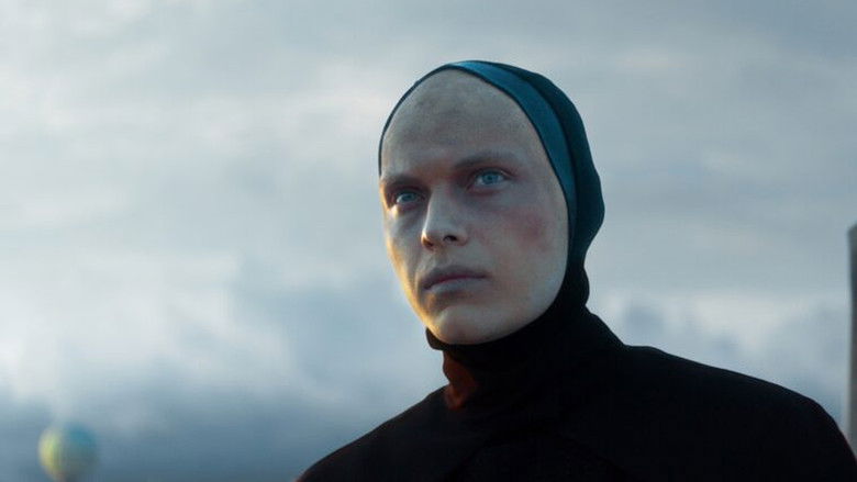 Neb and Ana looking out towards the horizon from their vessel