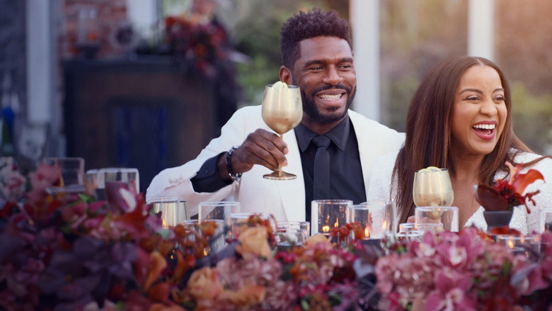 A couple meeting face-to-face for the first time