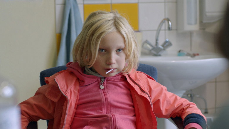 A close-up of Benni's face, half in shadow, her eyes wide with a mix of defiance and desperation