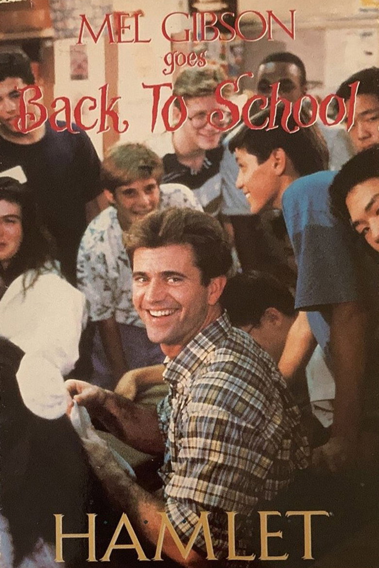 Mel Gibson Goes Back to School poster background
