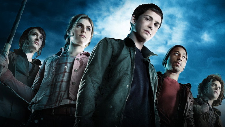 Percy and Annabeth stand on the deck of a ship, the stormy Sea of Monsters churning behind them