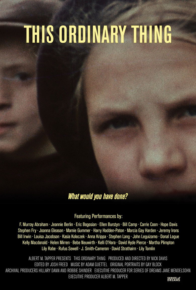 This Ordinary Thing poster background