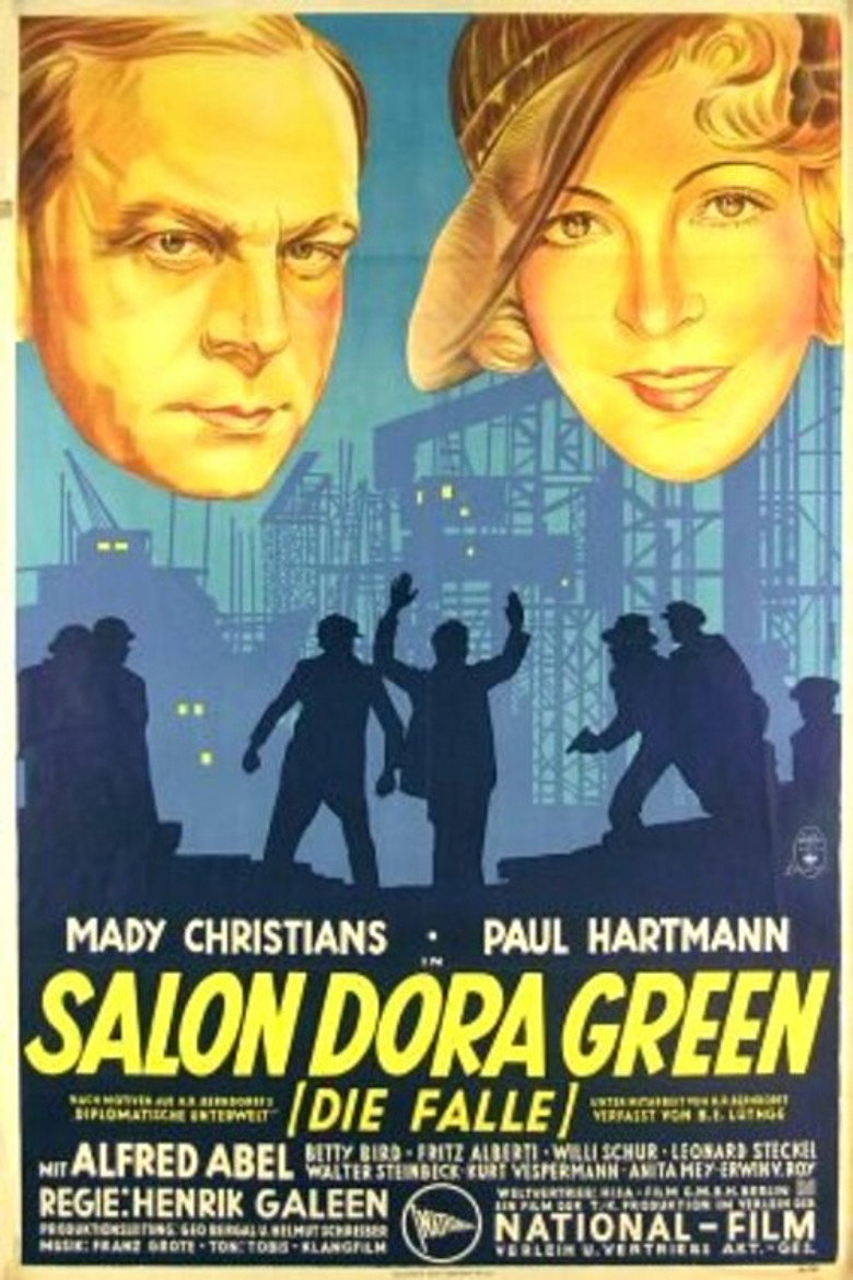 Salon Dora Green poster background