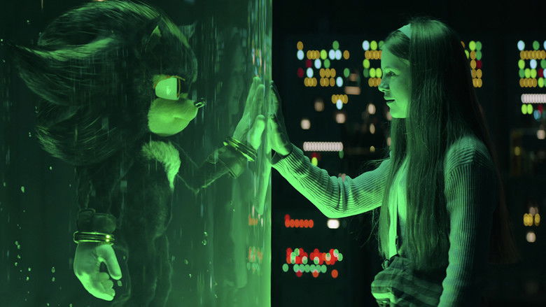 Sonic, Tails, and Knuckles bracing for battle against a glowing red sky