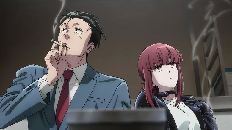 Sasaki standing in the supermarket aisle, his reflection warped in the curved security mirror above him