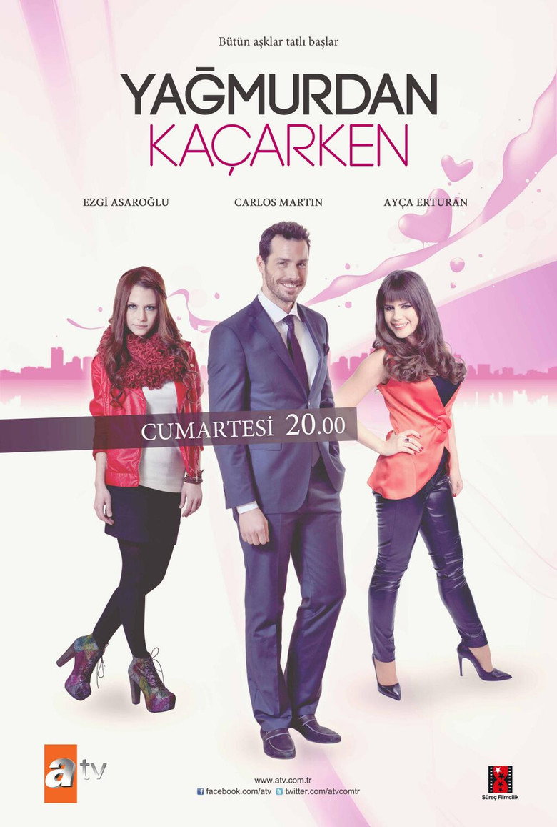 Yağmurdan Kaçarken poster background