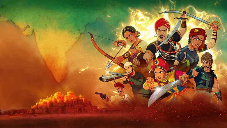 The trio huddled around a flickering lantern, their shadows stretching long over a map of colonial India.