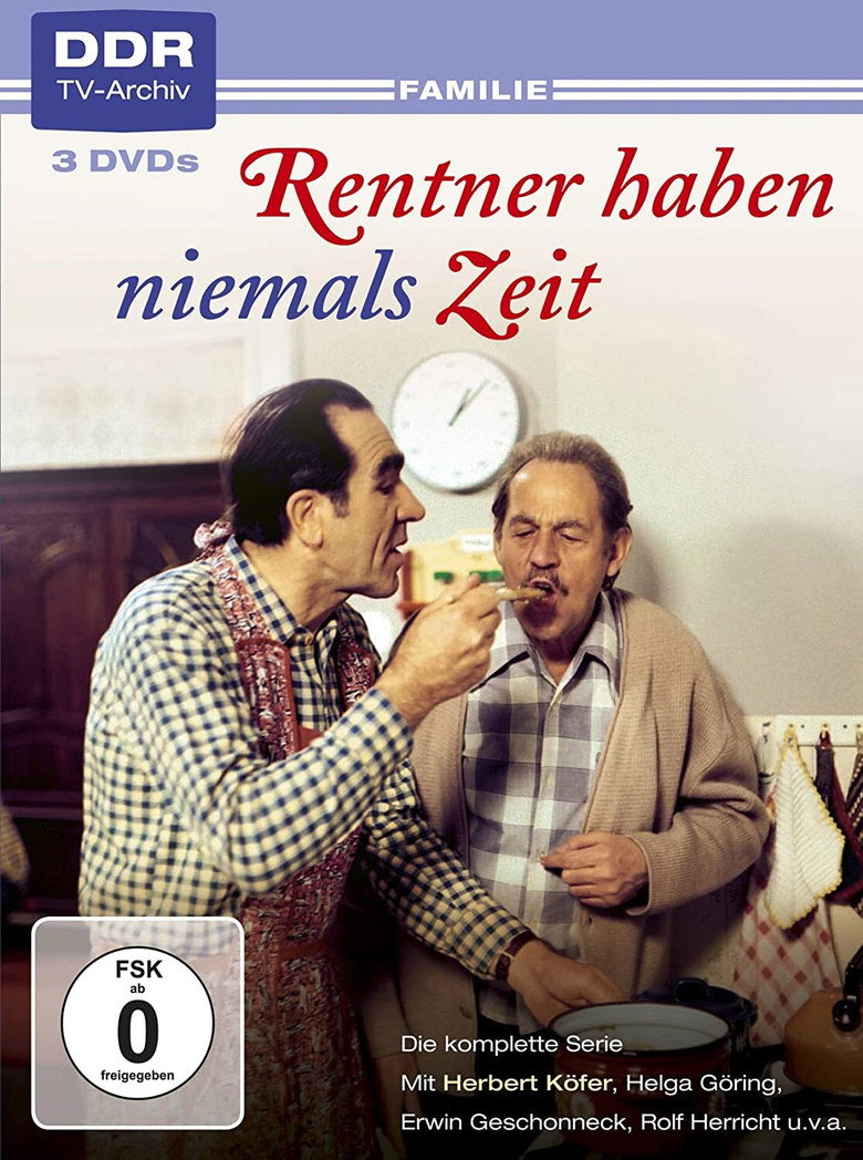 Rentner haben niemals Zeit poster background