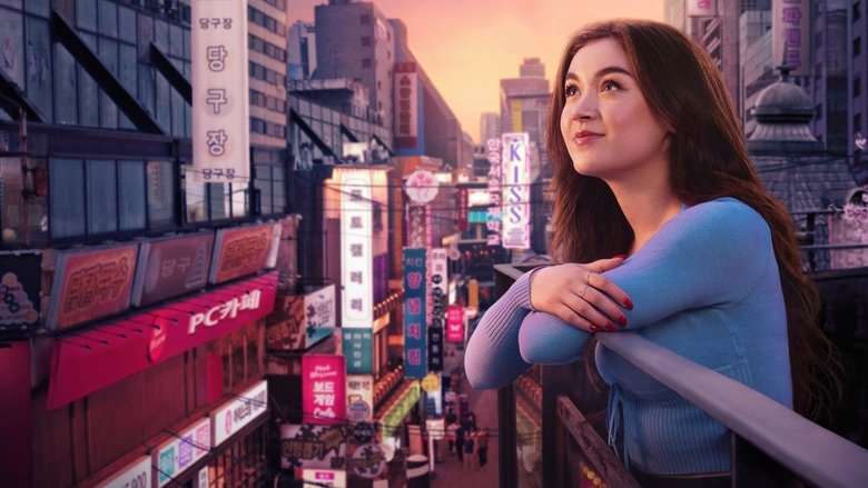 Kitty navigating the bustling, vibrant streets of Seoul