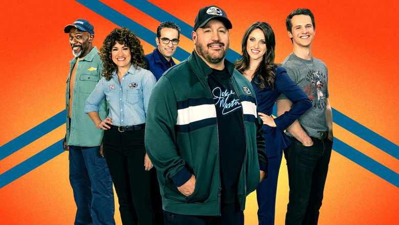 A dimly lit garage, tools scattered across a workbench, the glow of a laptop screen illuminating Kevin James' face as he stares at spreadsheets with the same horror most people reserve for root canals.
