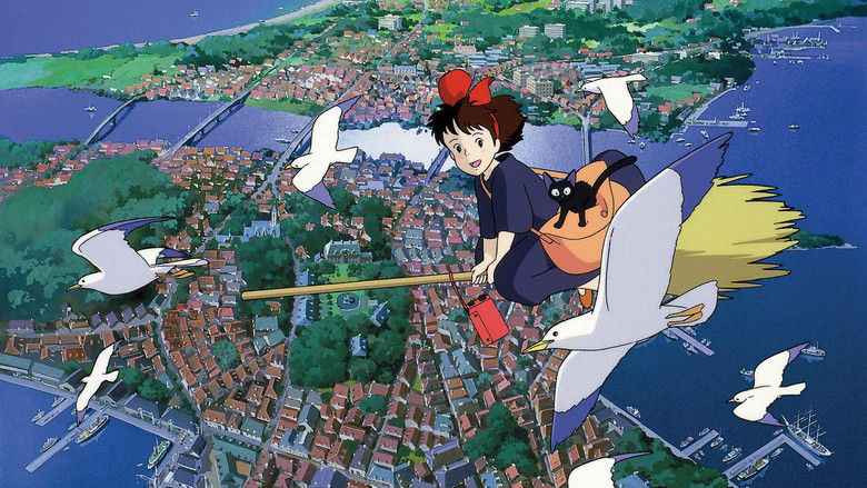 Kiki flies over the sprawling, European-inspired seaside city of Koriko for the first time.