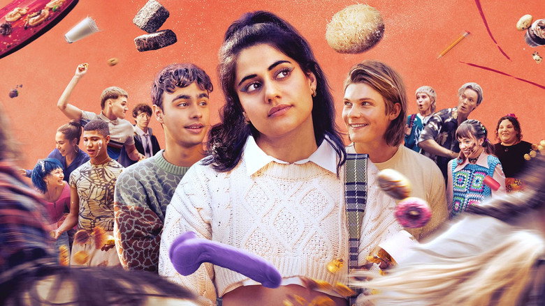 Quinni and Darren standing together in a crowded hallway