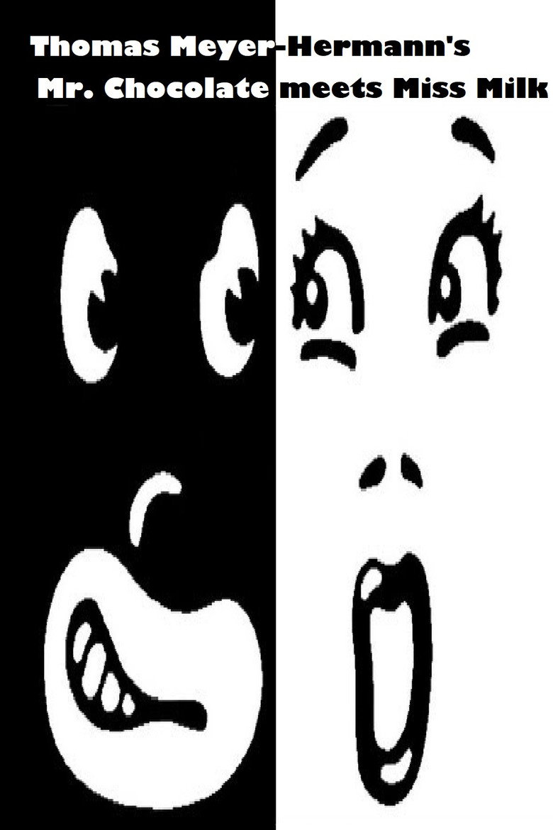 Mr. Chocolate Meets Miss Milk poster background