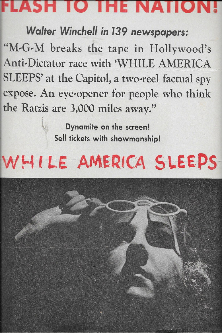 While America Sleeps poster background