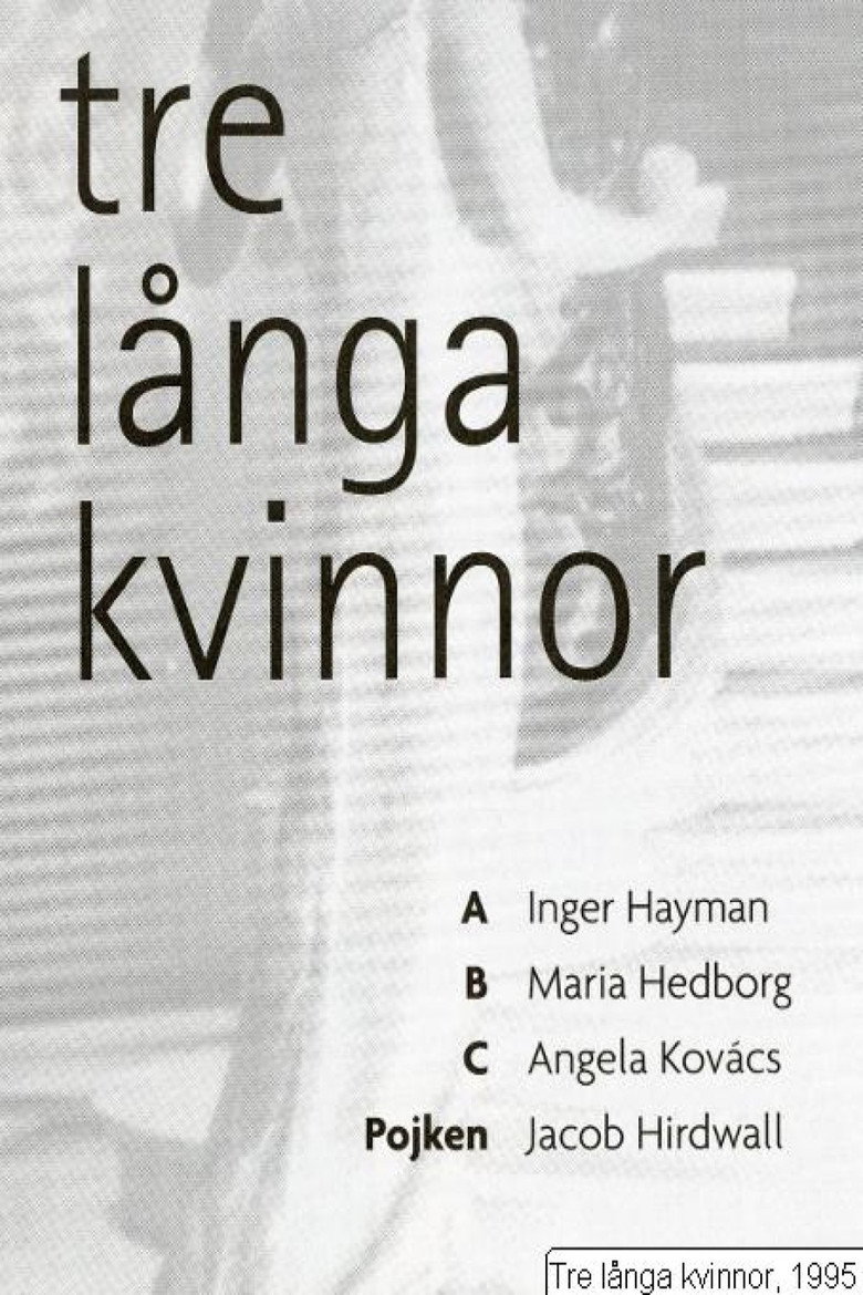 Tre långa kvinnor poster background