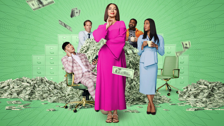 The foundation team gathered in the bright, modern office space