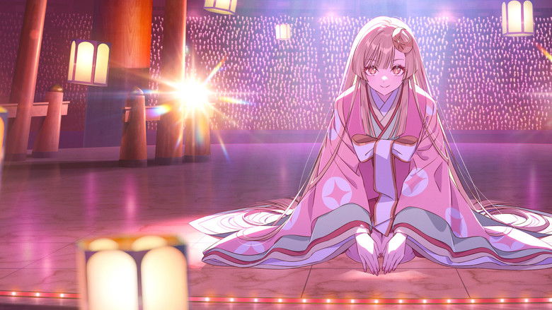 The girls performing in the digital expanse of Tsukuyomi