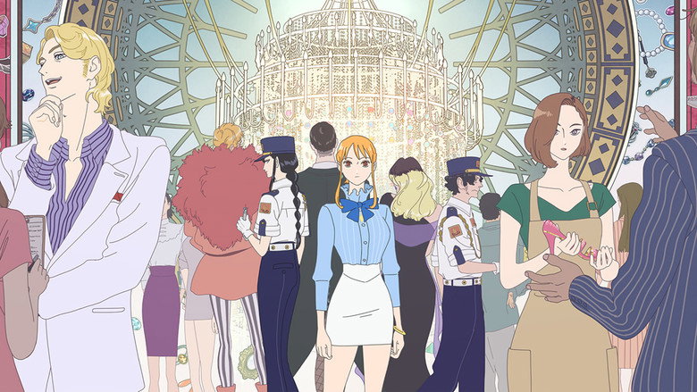 Nami standing in a sunlit atelier, her reflection fractured in a wall of mirrors