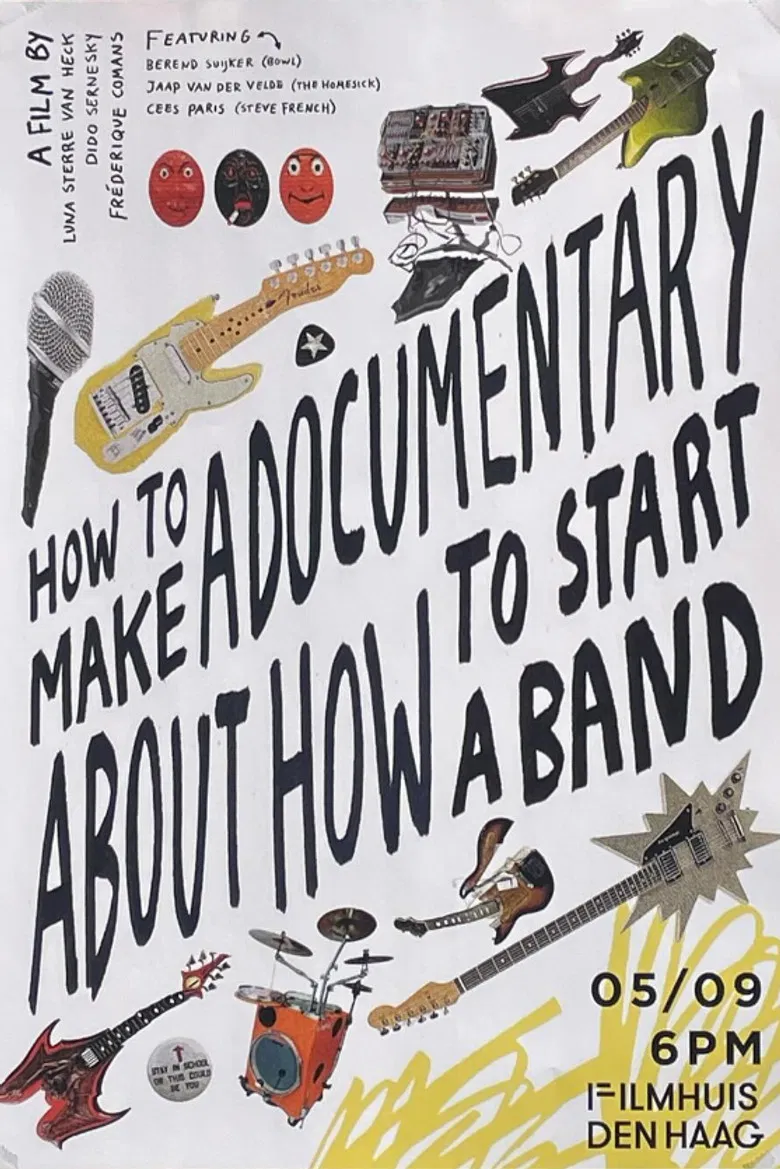 How to Make a Documentary about How to Start a Band poster background