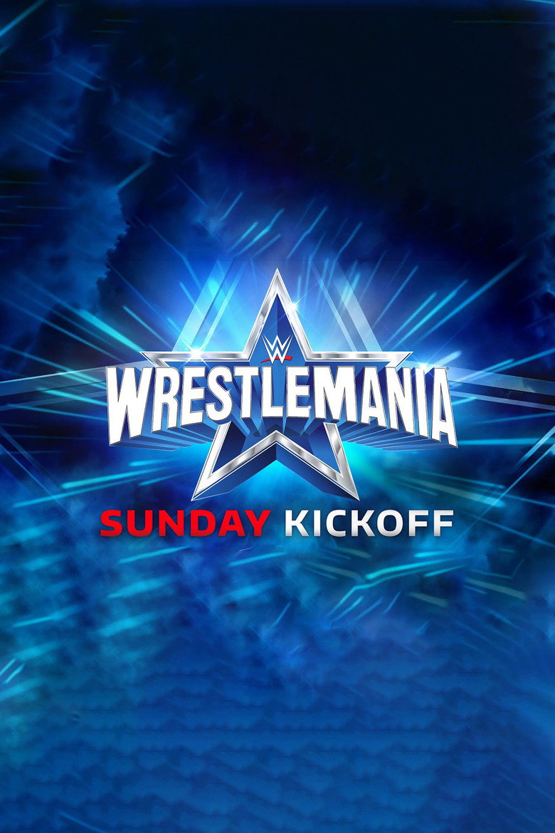 WWE WrestleMania 38 Sunday Kickoff poster background