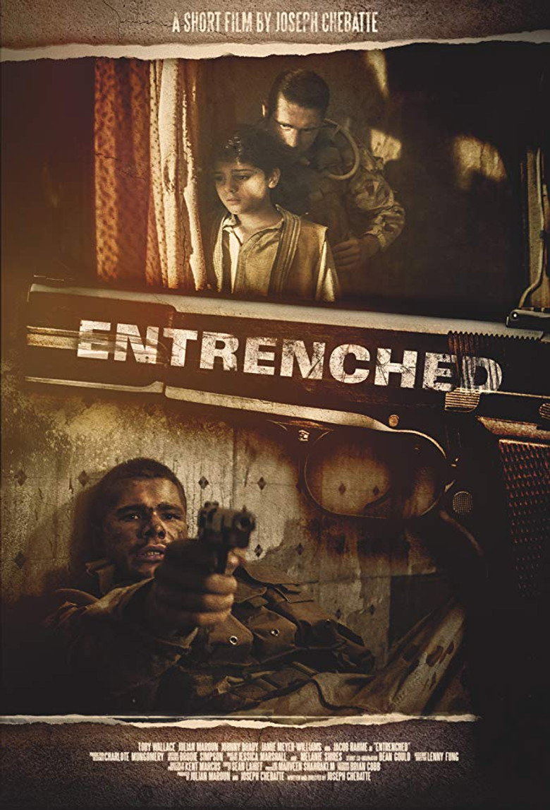 Entrenched poster background