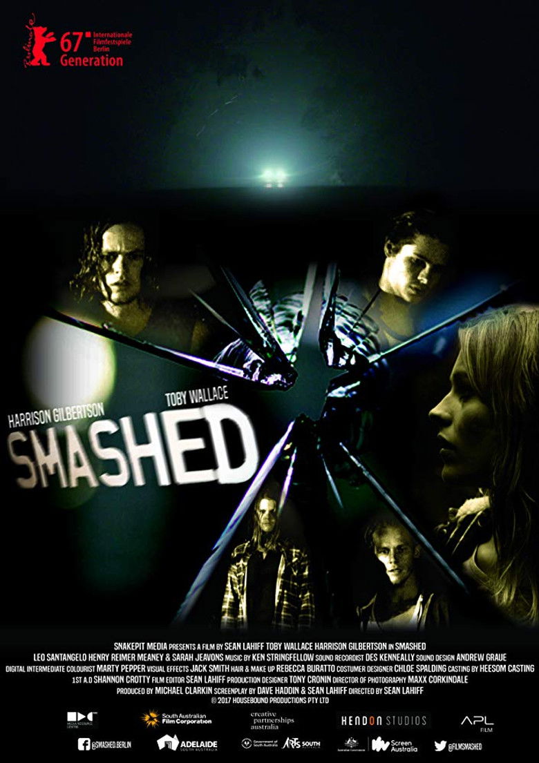 Smashed poster background