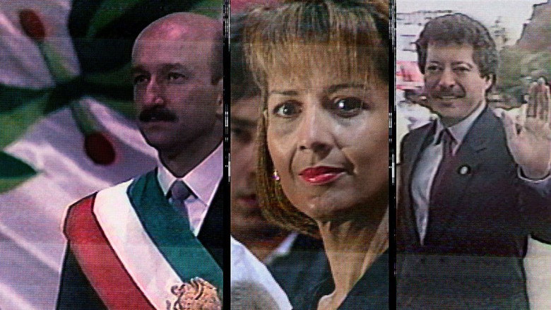 A grainy archival shot of a political rally, the crowd a sea of faces under a bright Mexican sky