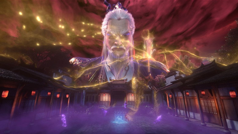 Mystical energy surrounding the protagonist