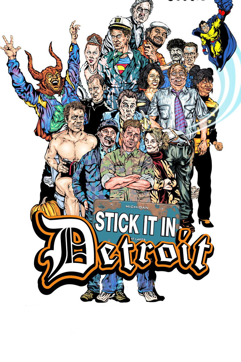 Stick It in Detroit poster background