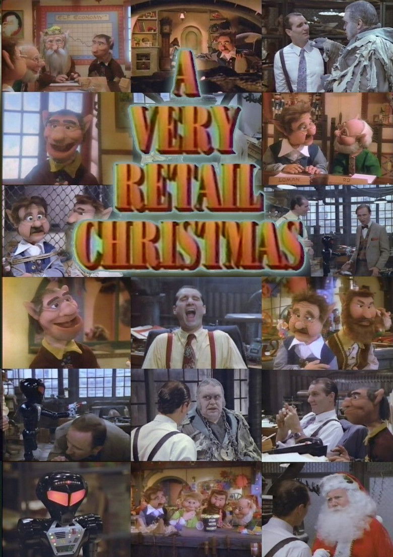 A Very Retail Christmas poster background