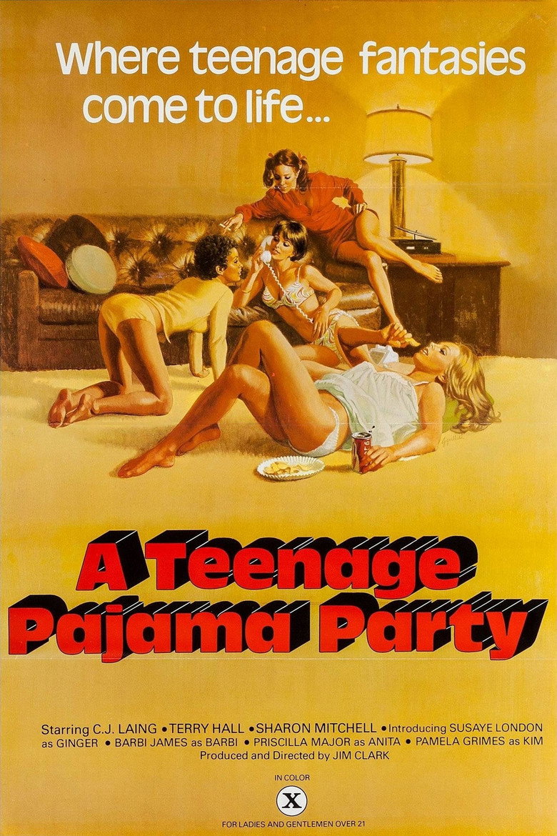 Teenage Pajama Party poster background