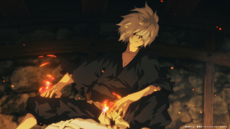 Gabimaru pushed to his physical limits in battle