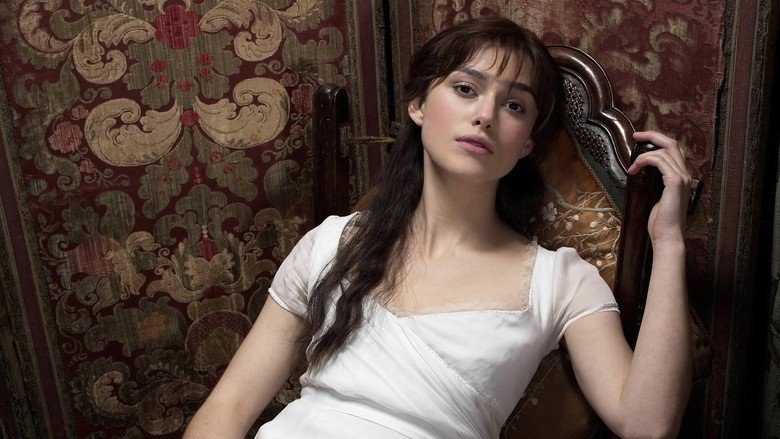 Elizabeth and Darcy standing close together in the rain