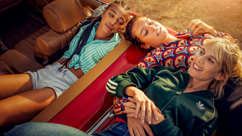 The trio bonding in the woods