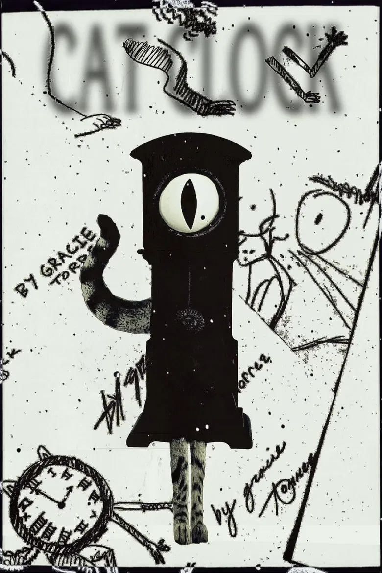 Cat Clock poster background